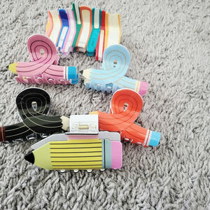 Pencil Hairclaw clips - Set of 6